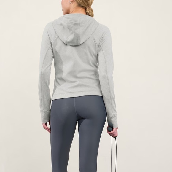 Athleta Unstoppable Fleece Lined Full Zip Jacket Gray XS - Picture 5 of 10